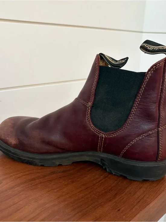 Blundstone 1440 Redwood leather Chelsea Ankle Boots Sz 6.5 Hipster Outdoor Work - Picture 6 of 10